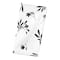 Simple Black Floral 10" x 10" Cotton Twill Napkin